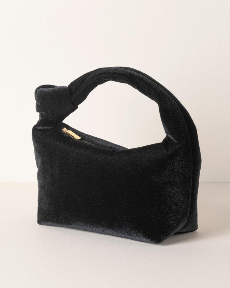 Front of a size One Size Dana Mini Bag in Black by Shiraleah. | dia_product_style_image_id:308186